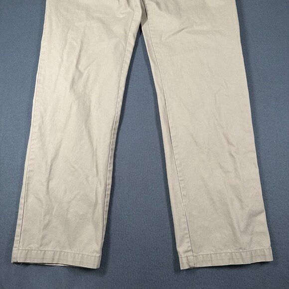 Old Navy Mens 32x34 Khaki Broken-In Straight Flat Front Chino Pants Casual - Picture 2 of 12
